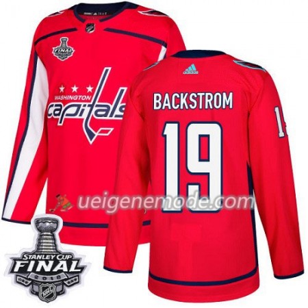 Herren Eishockey Washington Capitals Trikot Nicklas Backstrom 19 2018 Stanley Cup Final Patch Adidas Rot Authentic